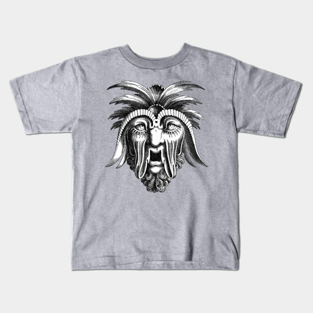 Grotesque Renaissance Mask I Kids T-Shirt by Pixelchicken